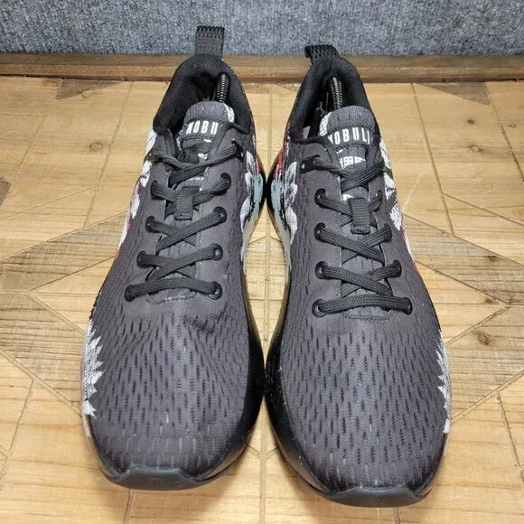 Nobull Journey Running Shoes Mens 10 Womens 11.5 Black Floral Training READ DES.