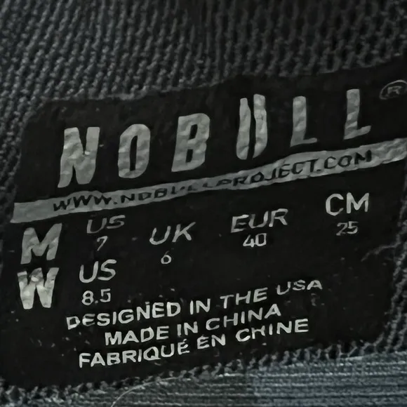 Nobull Mens 7 Shoes Blue Camo Outwork SuperFabric Athletic Training Gym Workout