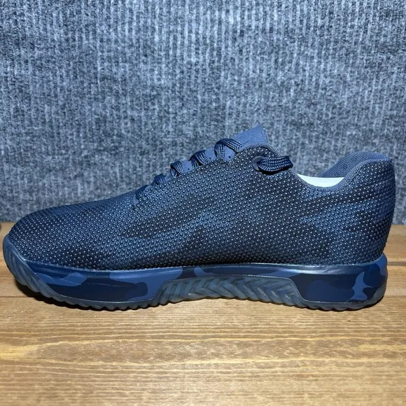 Nobull Mens 7 Shoes Blue Camo Outwork SuperFabric Athletic Training Gym Workout