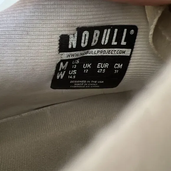 NOBULL Outwork Mens Size 13 Training Shoes White Athletic Gym Sneakers