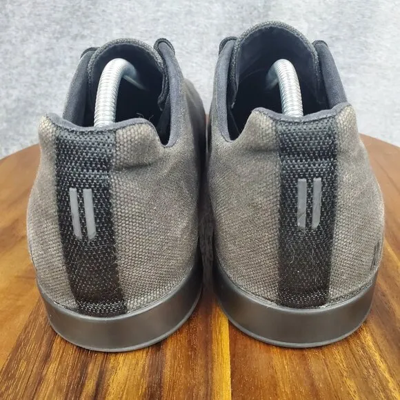 Nobull Shoes Men's 12 Black Canvas Lace Up Training Gym Sneakers NO INSOLES