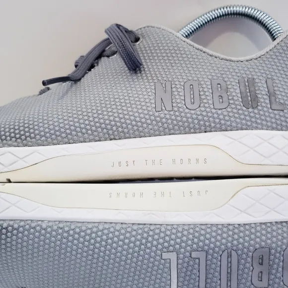 NOBULL SUPER FABRIC GRAY LOW TRAINING SHOES SNEAKER MEN'S 9 Women's 10.5