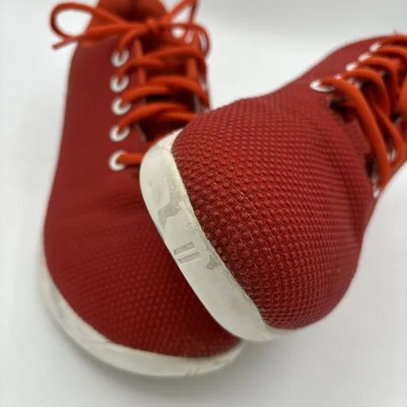 NoBull Superfabric Athletic Training Shoes Men's 7.5 Women's 9 Red Low Top