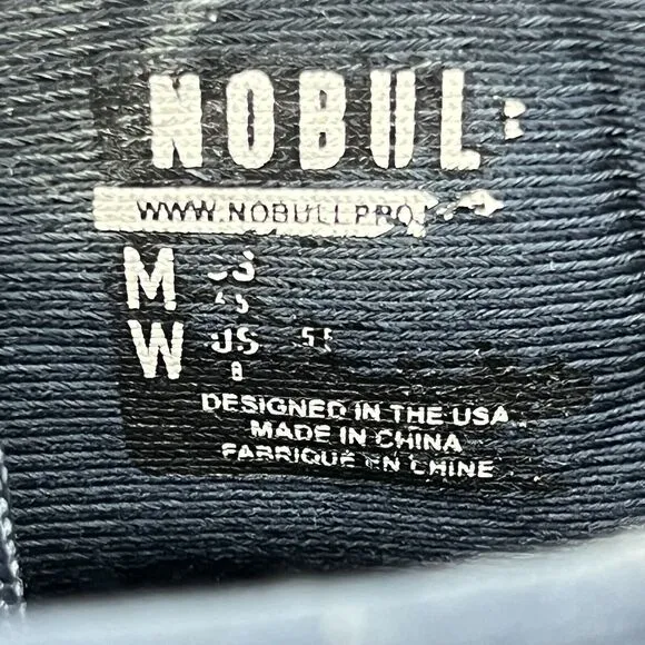 Nobull Toomey Women Size 8 Shoes Blue Black Gum Bottom Canvas Training Sneakers