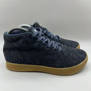Nobull Toomey Women Size 8 Shoes Blue Black Gum Bottom Canvas Training Sneakers