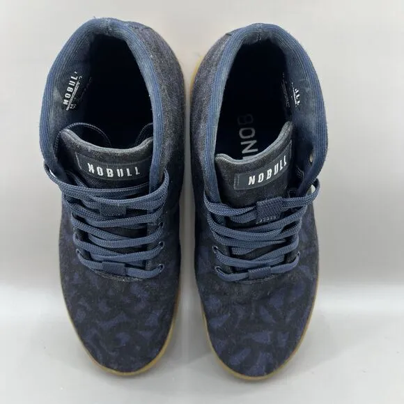 Nobull Toomey Women Size 8 Shoes Blue Black Gum Bottom Canvas Training Sneakers