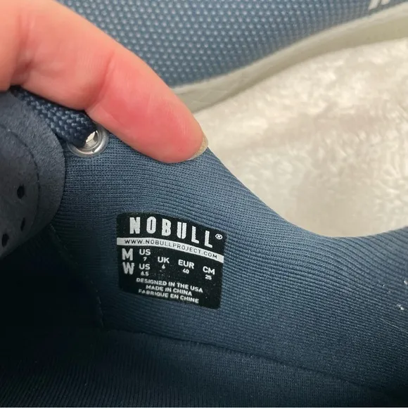 Nobull Women’s Gum Trainer Shoes Size 8.5 Navy Blue Athletic Low Top Sneakers
