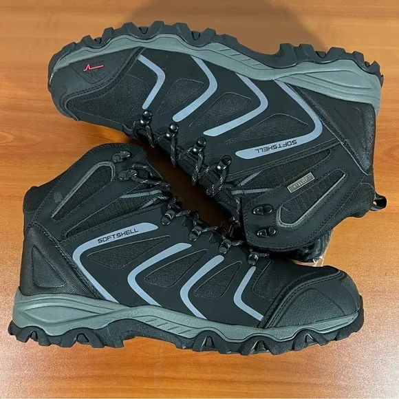 Nortiv8 Black Softshell Waterproof Men's Hiking Boot Size 13