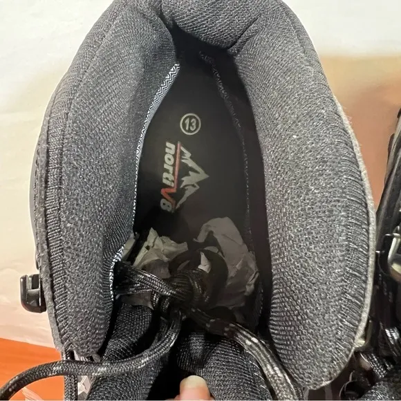 Nortiv8 Black Softshell Waterproof Men's Hiking Boot Size 13