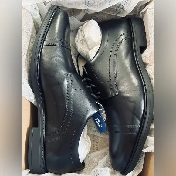 Nunn Bush Baxter Cap Toe Black Oxford Men's Size 10.5M New in Box