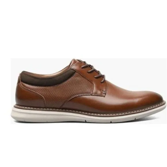 Nunn Bush Chase Plain Toe Oxford Dress Sneaker Shoes Cognac ,11M