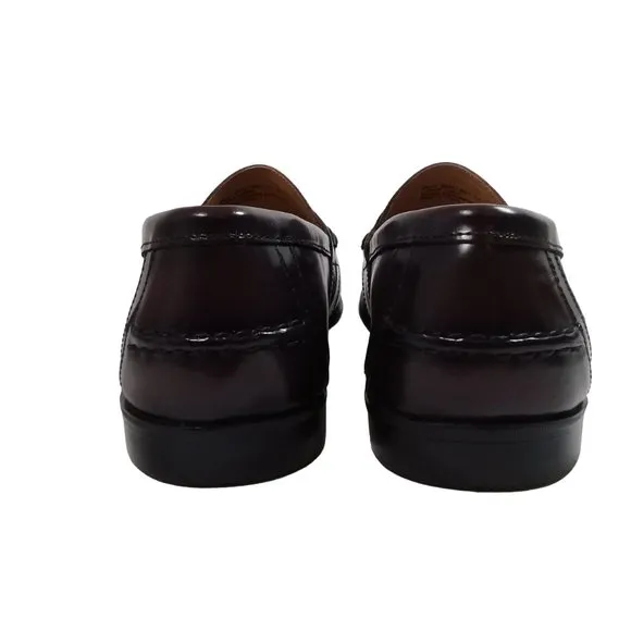 Nunn Bush Men's Lincoln Moc Toe Penny Loafer Brown Leather Shoes Size 12M