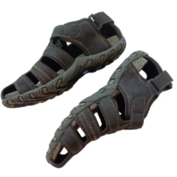 Nunn Bush Men's Sandal Rio Bravo Fisherman Shoes 84799-001 Black Lightweight 10M