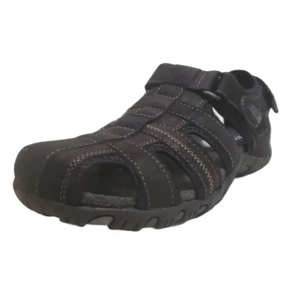 Nunn Bush Men's Sandal Rio Bravo Fisherman Shoes 84799-001 Black Lightweight 10M