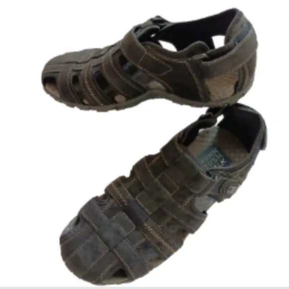 Nunn Bush Men's Sandal Rio Bravo Fisherman Shoes 84799-001 Black Lightweight 10M
