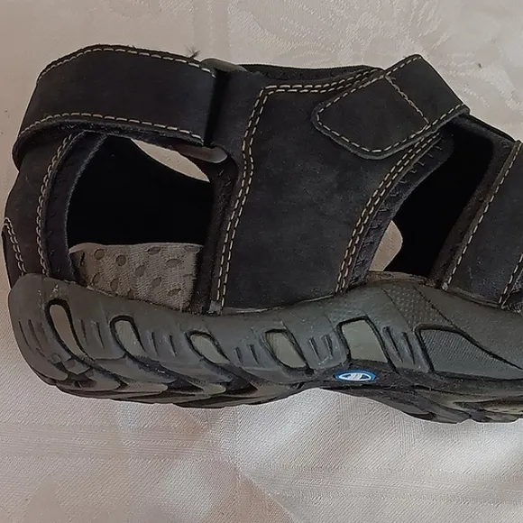 Nunn Bush Men's Sandal Rio Bravo Fisherman Shoes 84799-001 Black Lightweight 10M