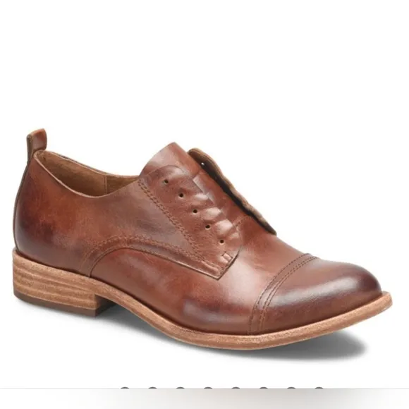 NWOT Kork-Ease Rori Laceless Leather Versatile Oxford Shoes in Tan Rum. 11M