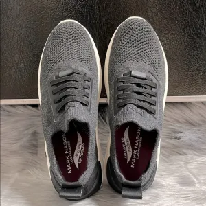 NWOT Mark Nason Gray Sneakers with Knit Upper