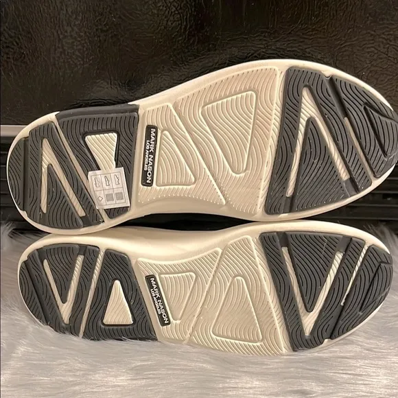 NWOT Mark Nason Gray Sneakers with Knit Upper