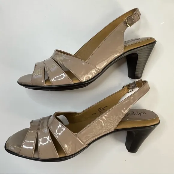 NWOT Softspots Women´s Neima , Color Almond Patent, Comfortable Shoes, Size 8.5M
