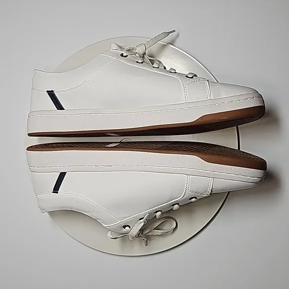 NWOT Sperry Top-Sider Charter LTT Court Sneakers Tennis Shoes Leather White 12