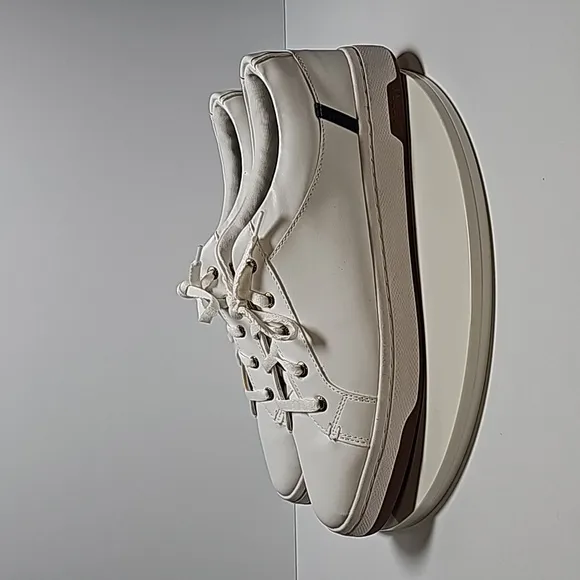 NWOT Sperry Top-Sider Charter LTT Court Sneakers Tennis Shoes Leather White 12