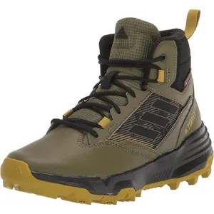 NWT adidas Men's Unity Leather Mid Rain.rdy Walking Shoe,Olive/Black-13 M/14 W