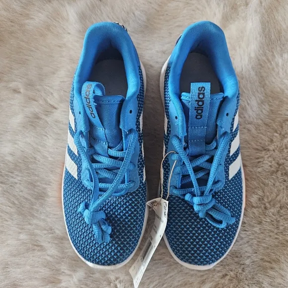 NWT ADIDAS RACER TR 2.0 UNISEX KIDS SHOES, GV7859, Blue/White/Dark Blue