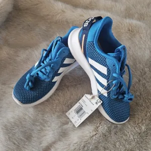 NWT ADIDAS RACER TR 2.0 UNISEX KIDS SHOES, GV7859, Blue/White/Dark Blue