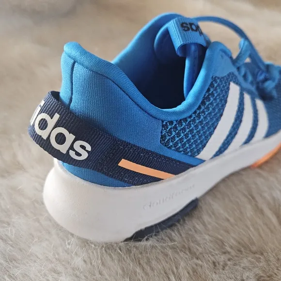 NWT ADIDAS RACER TR 2.0 UNISEX KIDS SHOES, GV7859, Blue/White/Dark Blue
