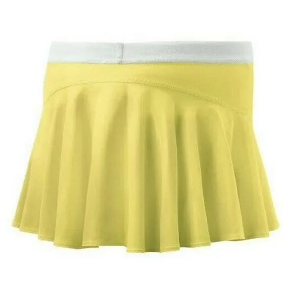 NWT Adidas Stella McCartney Tennis Skirt Pleated S Small white yellow