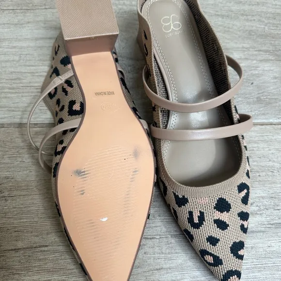 NWT Cosy Island SoftWave Cut Out Block Heeled Mules