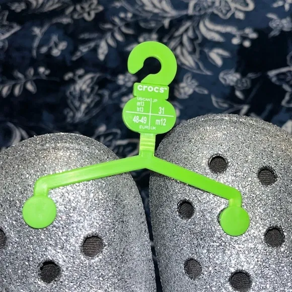 NWT! Crocs Unisex-Adult Classic Lined Glitter Clog