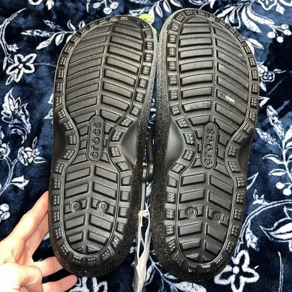 NWT! Crocs Unisex-Adult Classic Lined Glitter Clog