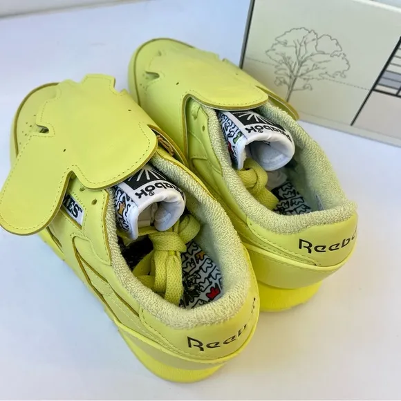 NWT Eames x Reebok Collab Sneaker Aloe Yellow Green Neon Sneakers Unisex shoes