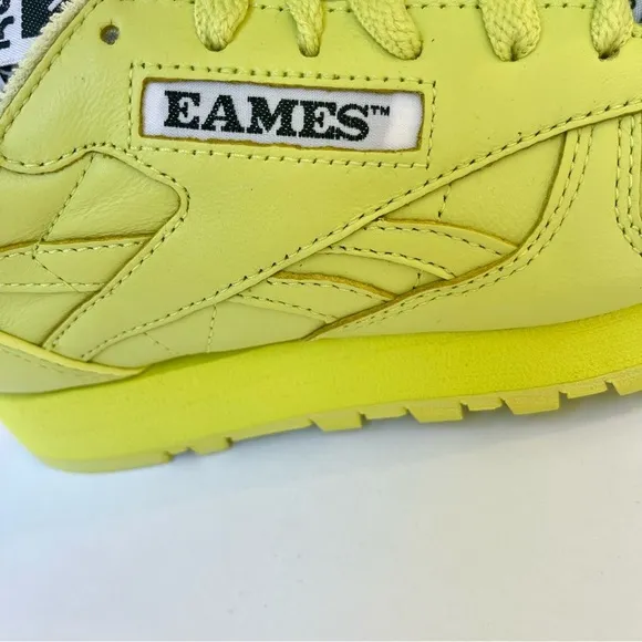NWT Eames x Reebok Collab Sneaker Aloe Yellow Green Neon Sneakers Unisex shoes