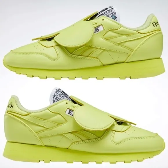 NWT Eames x Reebok Collab Sneaker Aloe Yellow Green Neon Sneakers Unisex shoes