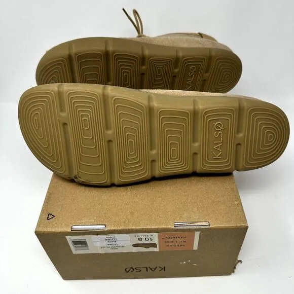 NWT Earth Mens Kalso Tan Darby Suede Gum Sole Shoes Size 10.5