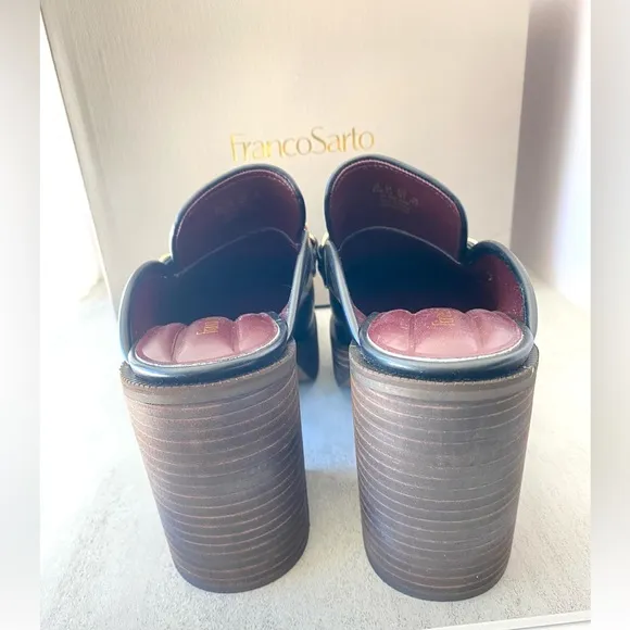 NWT Franco Sarto Katra-Clog Mules Black Women's Size 9