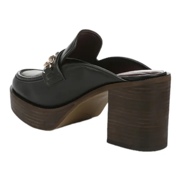NWT Franco Sarto Katra-Clog Mules Black Women's Size 9