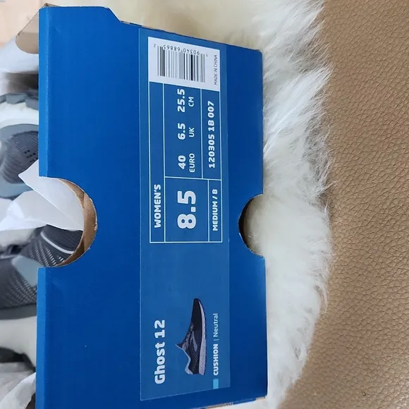 NWT IOB Brooks Ghost 12 Women's Size 8.5 Running Sneakers 🩶🏃‍♀️💙