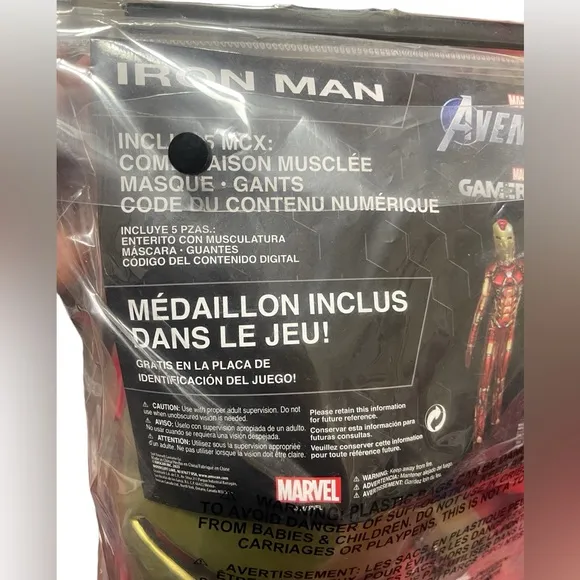🌼💜💜NWT Iron Man Halloween Costume Includes Jumpsuit, Gloves and Mask