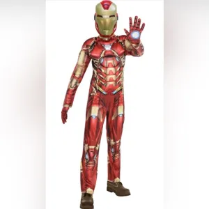 🌼💜💜NWT Iron Man Halloween Costume Includes Jumpsuit, Gloves and Mask