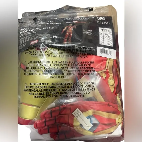 🌼💜💜NWT Iron Man Halloween Costume Includes Jumpsuit, Gloves and Mask