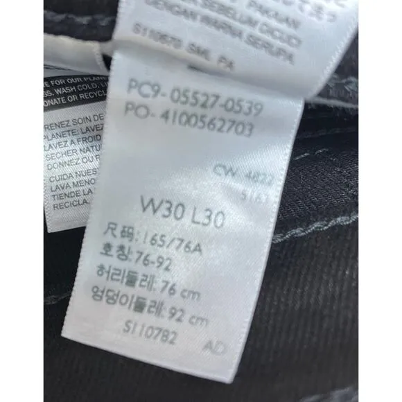 NWT Levi’s 527 Slim Bootcut 30x30 Black