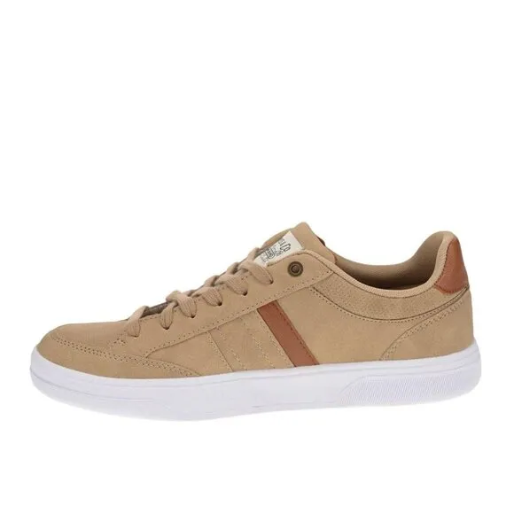 NWT Levi's Gavin Synthetic Leather Casual Lace Up Sneaker Light Tan Brown 10