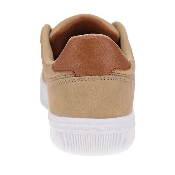 NWT Levi's Gavin Synthetic Leather Casual Lace Up Sneaker Light Tan Brown 10