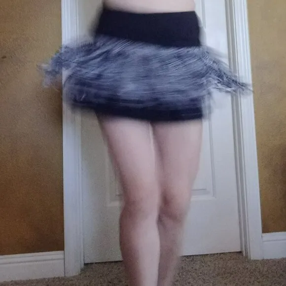 Nwt Lucky In Love Fringe Tennis Skirt Skort Shorts M Medium