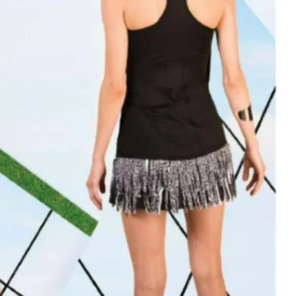 Nwt Lucky In Love Fringe Tennis Skirt Skort Shorts M Medium