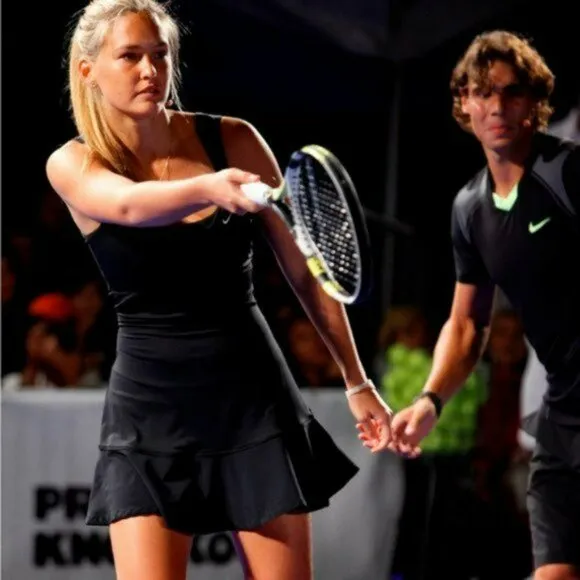 NWT Nike tennis dress w/ Bra skirt black S Small - SO PRETTY!